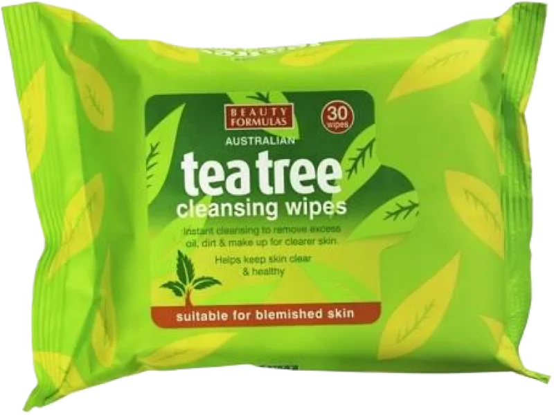 BEAUTY FORMULAS Tea Tree Chusteczki do twarzy