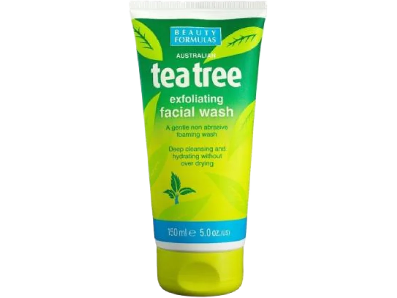 BEAUTY FORMULAS Tea Tree Żel do mycia twarzy, żel