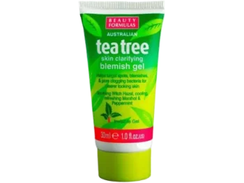 Zdjęcie produktu BEAUTY FORMULAS Tea Tree Żel z olejkiem z drzewa herbacianego na pryszcze, żel