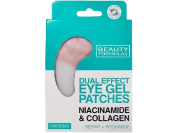 BEAUTY FORMULAS Żelowe płatki pod oczy niacynamid & kolagen, plastry