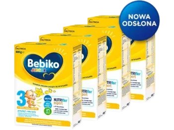 Zdjęcie produktu Bebiko Junior 3 NUTRIflor Expert Odżywcza formuła na bazie mleka dla dzieci powyżej 1. roku o smaku waniliowym, proszek