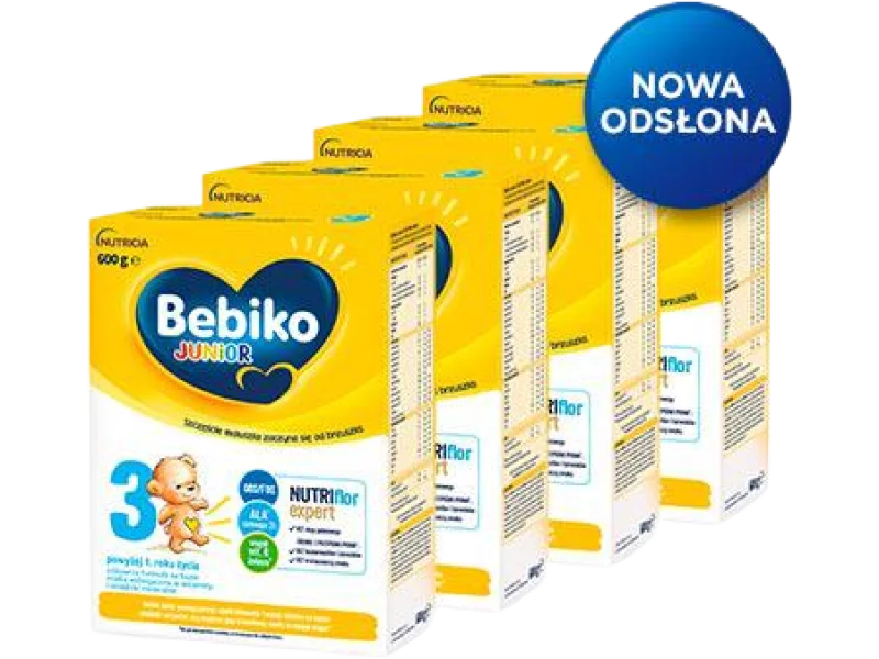 Bebiko Junior 3 NUTRIflor Expert Odżywcza formuła na bazie mleka dla dzieci powyżej 1. roku życia, proszek