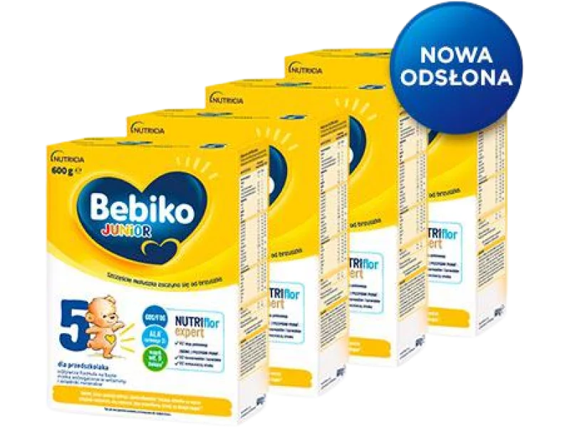 Bebiko Junior 5 NUTRIflor Expert Odżywcza formuła na bazie mleka dla przedszkolaka, proszek