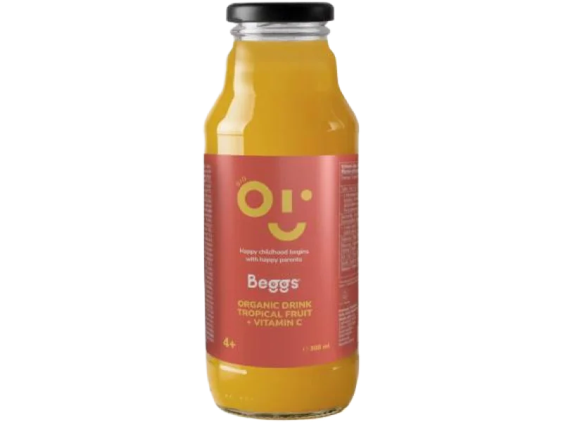 Beggs BIO Napój owoce tropikalne 4+, płyn, 15 mg/100 ml
