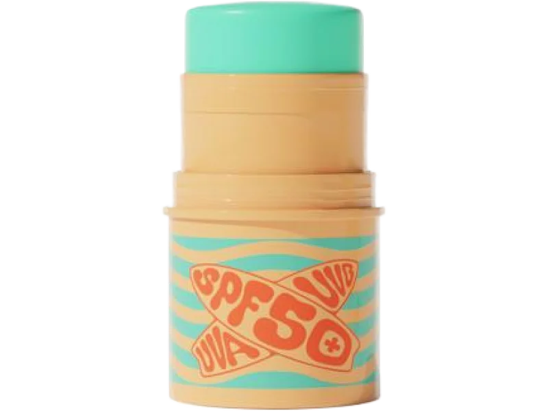 Bell Surf Stick Kolorowy sztyft przeciwsłoneczny SPF 50+ Miętowy, sztyft na skórę