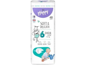 Zdjęcie produktu Bella Baby Happy Soft & Delicate Junior Extra 6 Pieluszki 15+kg, środki chłonne