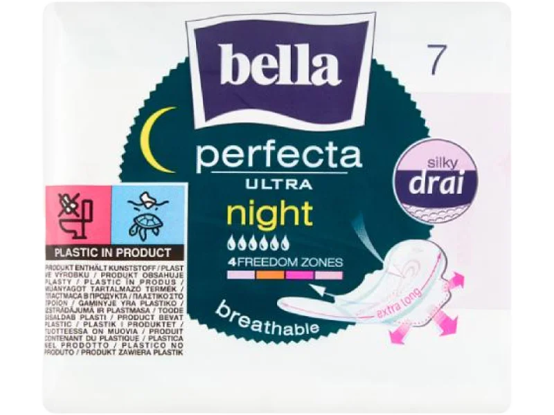 BELLA Perfecta Ultra Night Silky Drai Podpaski higieniczne, środki chłonne