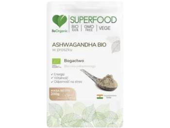 Zdjęcie produktu BeOrganic Ashwagandha BIO, proszek