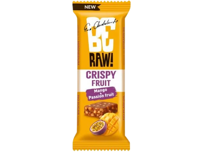 BeRAW! Crispy Fruit Mango i Marakuja Baton owocowy