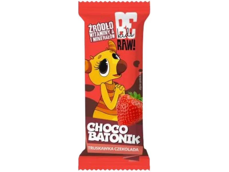 BeRAW Kids Batonik Truskawka & Czekolada