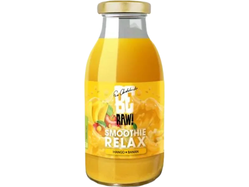 BeRAW Smoothie Relax mango, banan, płyn, 165 mg/100 ml