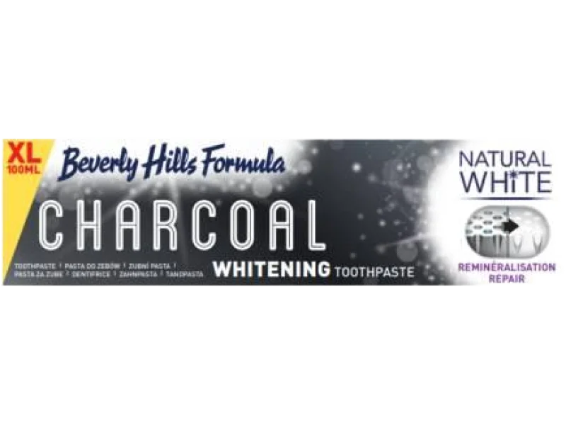 BEVERLY HILLS FORMULA Natural White Charcoal Whitening Pasta do zębów, pasta do jamy ustnej