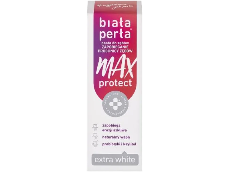 Biała Perła Max Protect Zapobieganie próchnicy zębów, pasta do jamy ustnej
