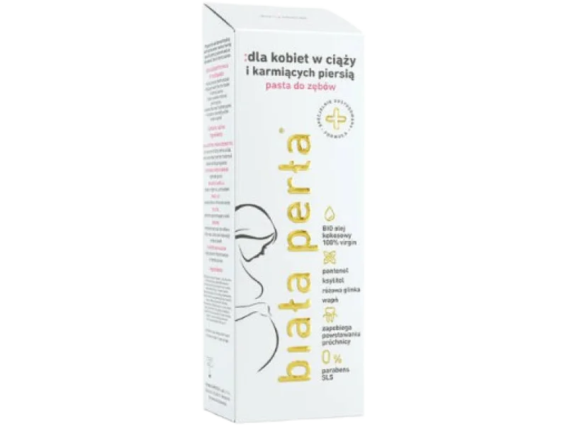 BIAŁA PERŁA Pasta do zębów dla kobiet w ciąży, pasta do jamy ustnej