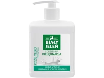 BIAŁY JELEŃ Mydło kozie mleko, płyn