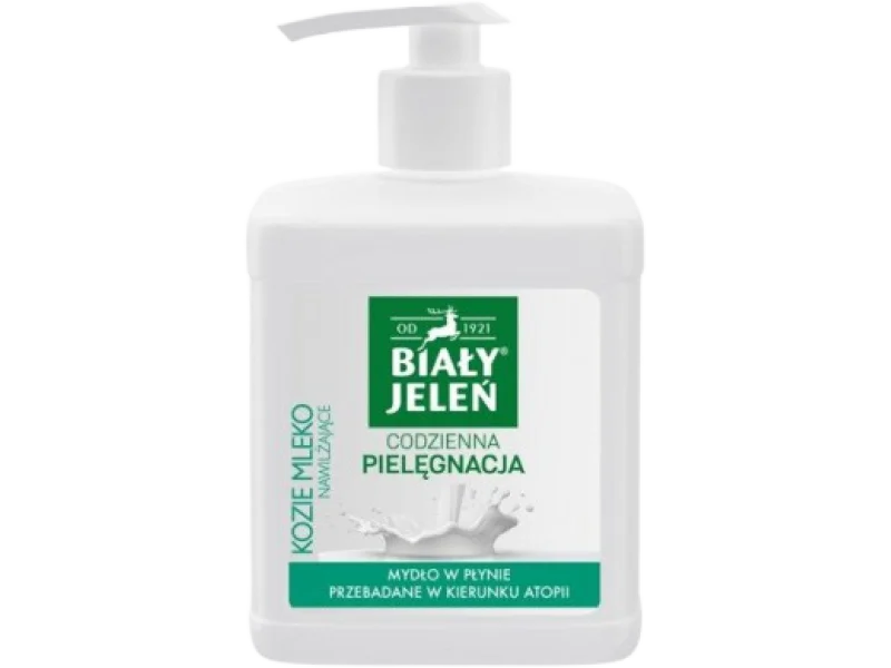 BIAŁY JELEŃ Mydło kozie mleko, płyn
