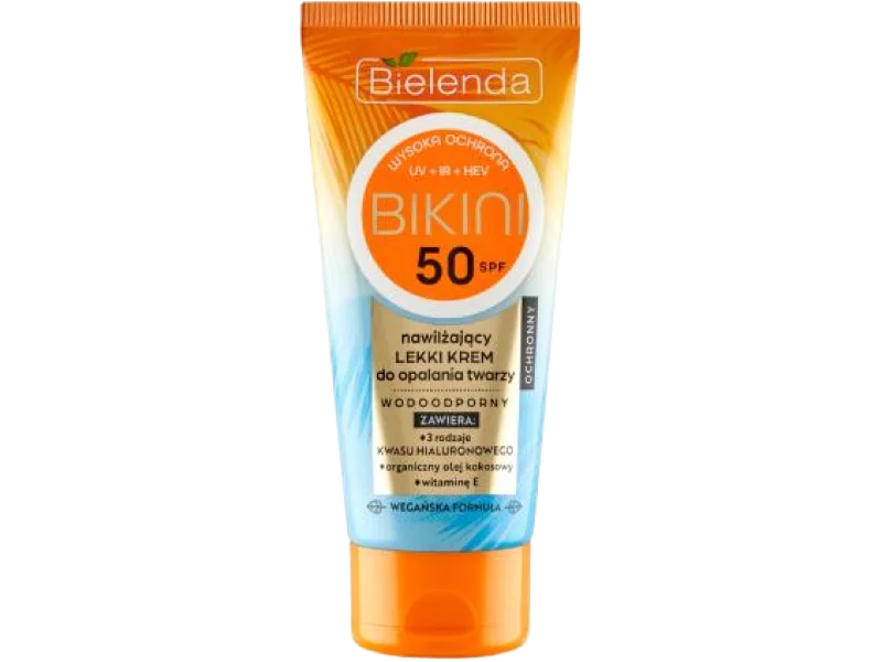 BIELENDA BIKINI Nawilżający lekki krem do twarzy SPF 50