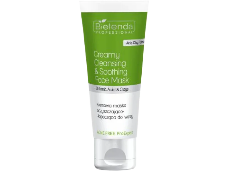 BIELENDA PROFESSIONAL ACNE FREE ProExpert Kremowa maska oczyszczająco – łagodząca do twarzy
