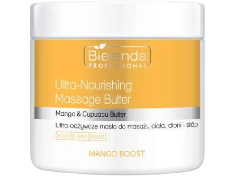 BIELENDA PROFESSIONAL Mango Boost Ultra-odżywcze masło do masażu ciała, dłoni i stóp