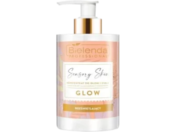 Zdjęcie produktu BIELENDA PROFESSIONAL Sensory Skin rozświetlający koncentrat do dłoni i ciała Glow, koncentrat do stosowania na skórę