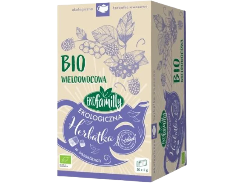BiFix Bio Herbata wieloowocowa ekologiczna ekspresowa, zioła do zaparzania