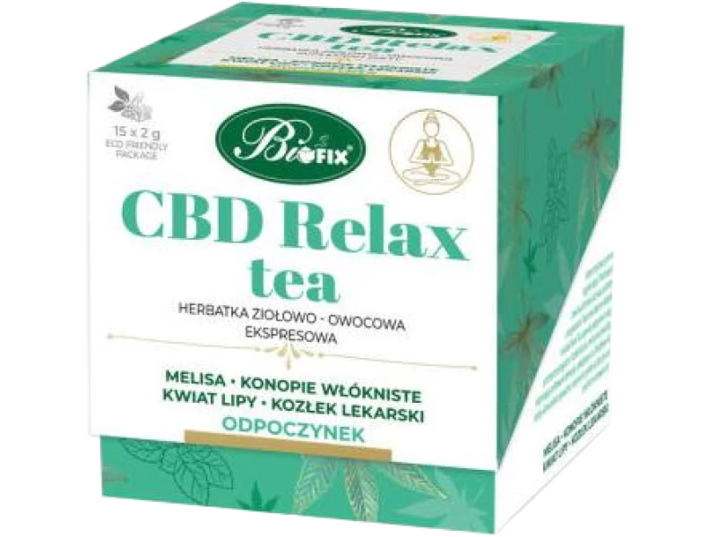 BiFix CBD Relax Tea Herbatka ziołowo-owocowa, zioła do zaparzania