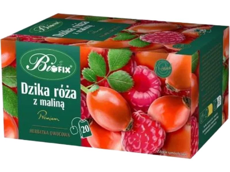 BiFix Herbata owocowa Premium Dzika róża z maliną, saszetki