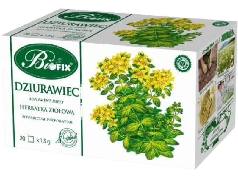 BiFix Herbata ziołowa Dziurawiec, zioła do zaparzania
