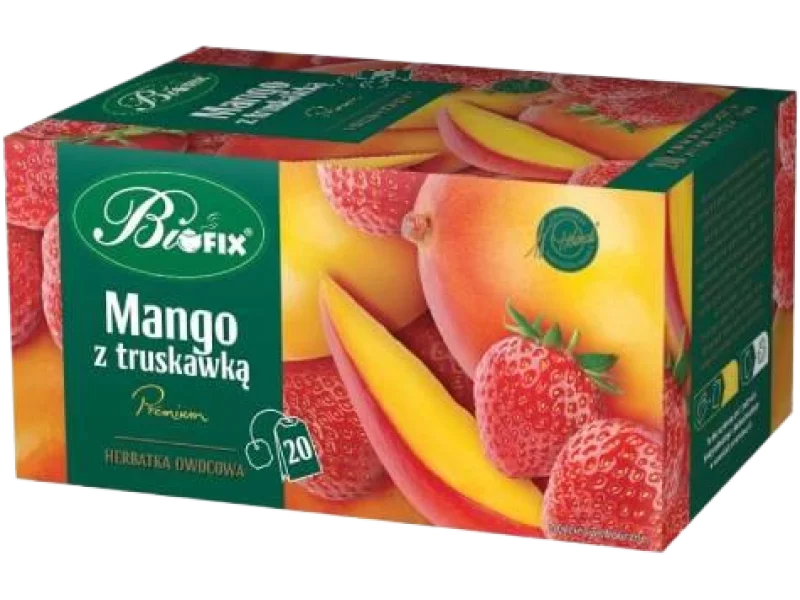 BiFix Herbatka owocowa Premium Mango z truskawką, saszetki