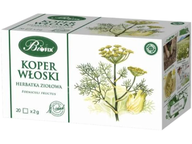 BiFix Herbatka ziołowa ekspresowa Koper Włoski, zioła do zaparzania, 2 g