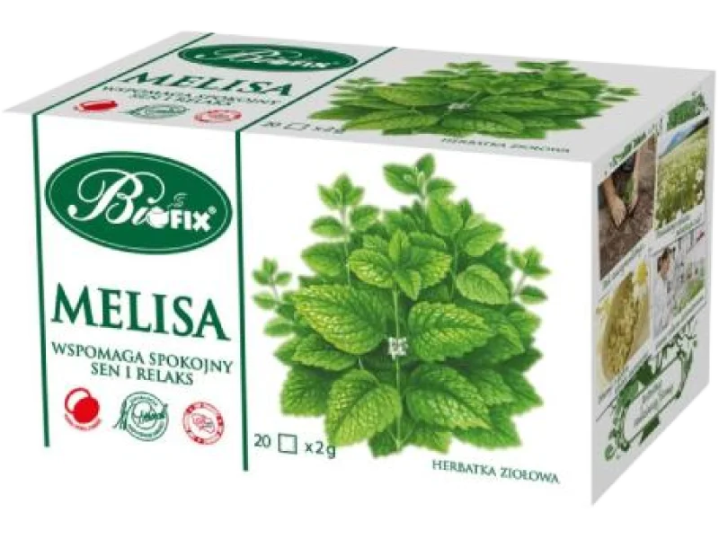 BiFix Herbatka ziołowa ekspresowa Melisa, zioła do zaparzania