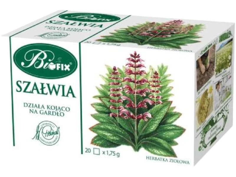BiFix Herbatka ziołowa ekspresowa Szałwia, zioła do zaparzania