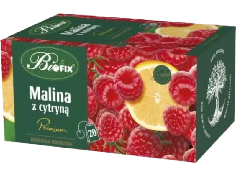BiFix Premium Herbatka owocowa ekspresowa malina z cytryną, saszetki