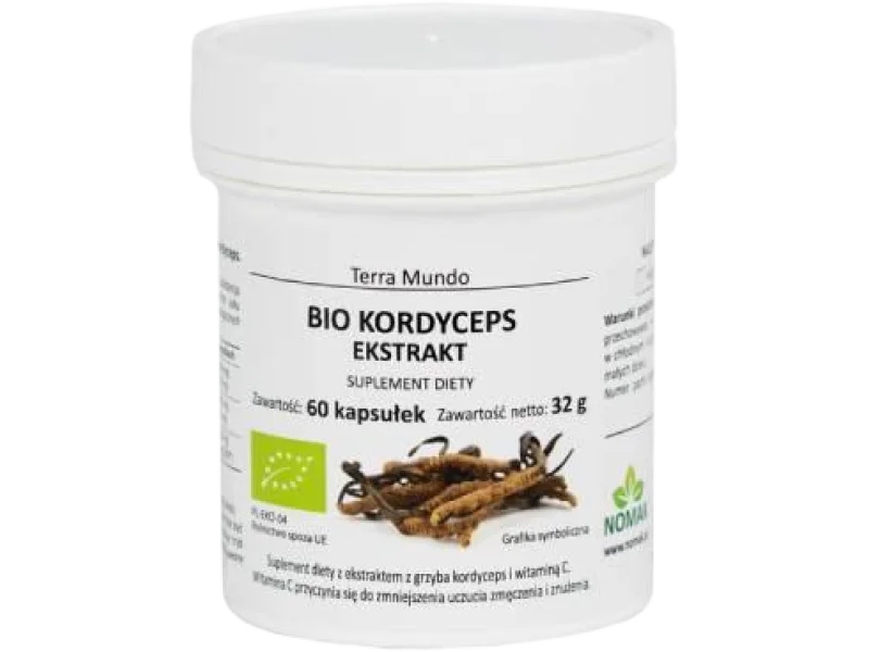 Bio Kordyceps ekstrakt, kapsułki, 525 mg