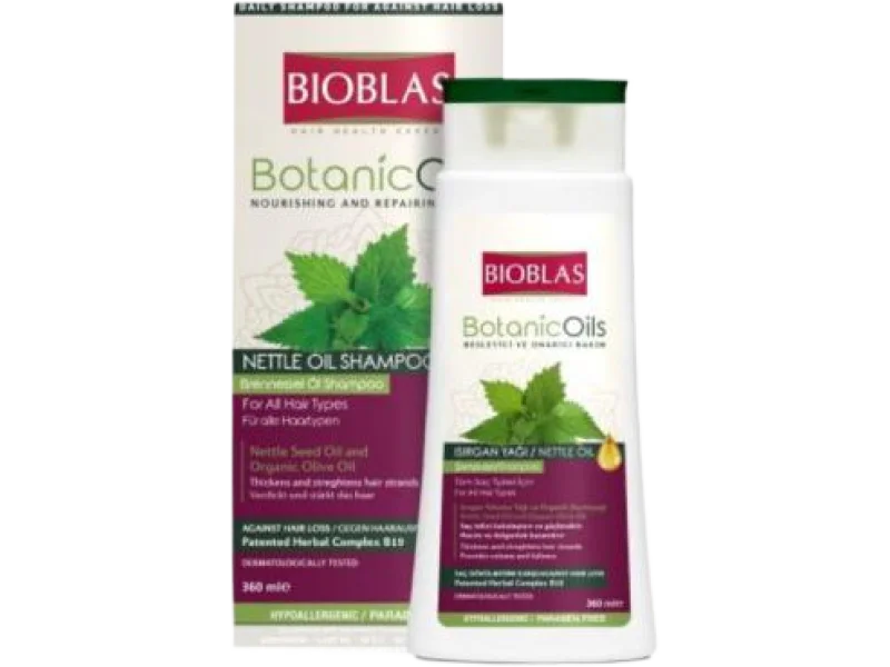 BIOBLAS Botanic Oils ziołowy szampon przeciw wypadaniu włosów z olejem pokrzywowym