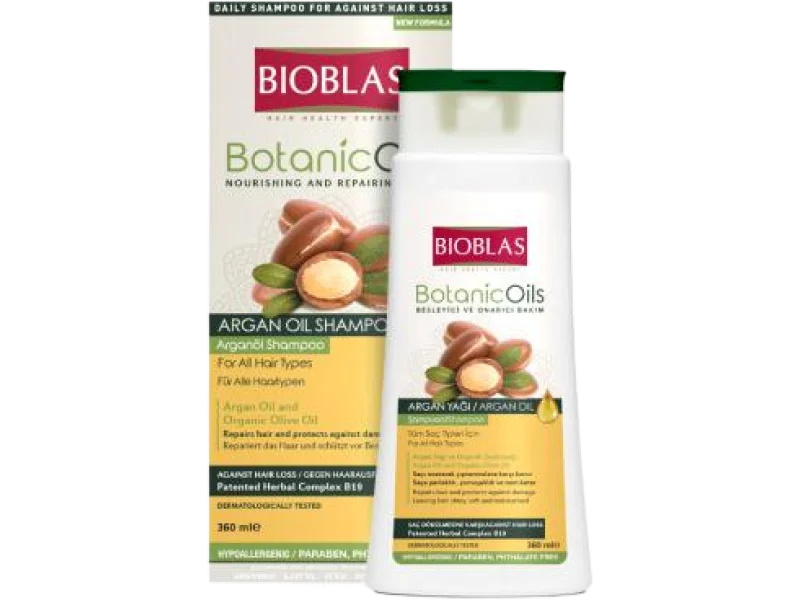 BIOBLAS Botanic Oils ziołowy szampon przeciw wypadaniu włosów z olejkiem arganowym