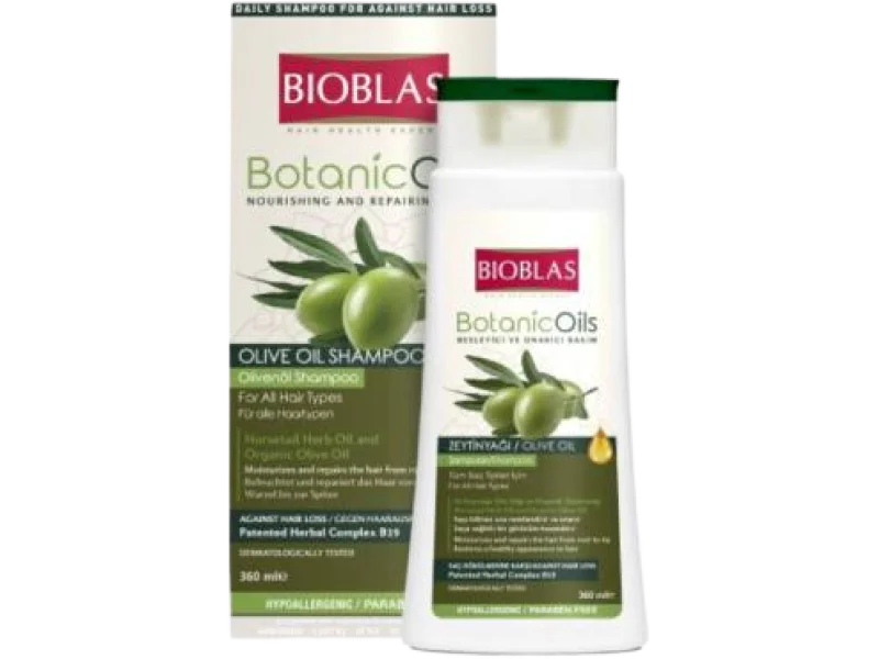 BIOBLAS Botanic Oils ziołowy szampon przeciw wypadaniu włosów z oliwą z oliwek