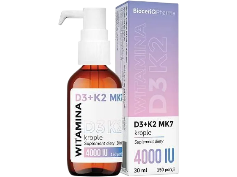 BioceriQ Pharma Witamina D3+K2 MK7, krople