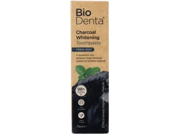 BIODENTA Charcoal Whitening Fresh Mint Pasta do zębów z węglem aktywnym, pasta do jamy ustnej