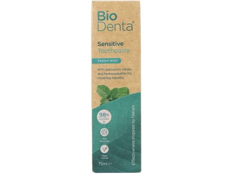 BIODENTA Sensitive Fresh Mint Pasta do zębów, pasta do jamy ustnej