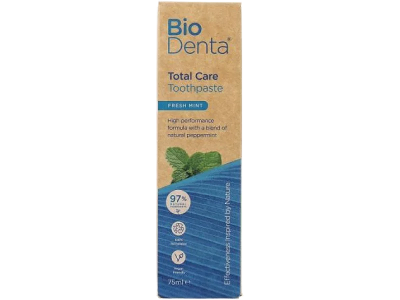BIODENTA Total Care Fresh Mint Pasta do zębów, pasta do jamy ustnej
