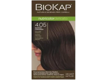 Zdjęcie produktu BIOKAP NUTRICOLOR DELICATO Farba do włosów 4.05 Czekoladowy kasztan, krem