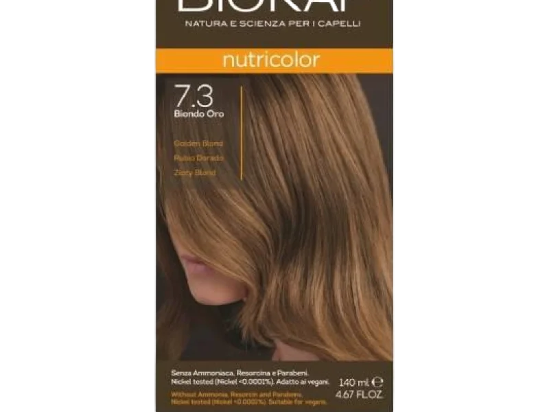 Biokap Nutricolor naturalna farba do włosów 7.3 złoty blond