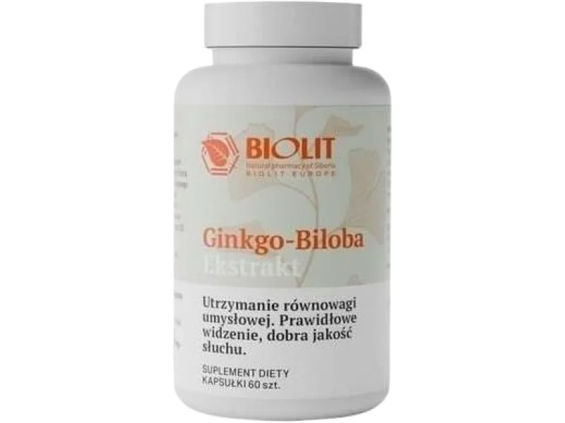BIOLIT Gingo-Biloba Ekstrakt, kapsułki