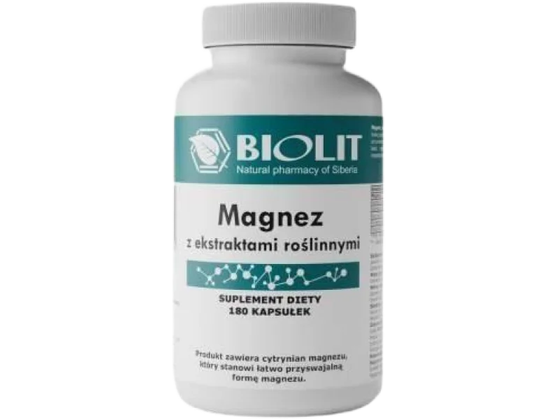 BIOLIT Magnez z ekstraktami roślinnymi, kapsułki