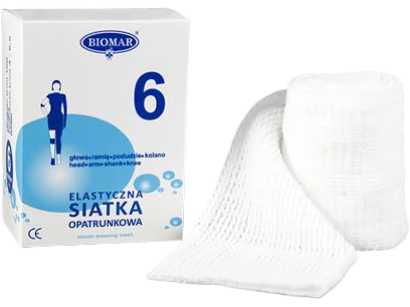 BIOMAR Siatka elastyczna Nr 6, siatka opatrunkowa