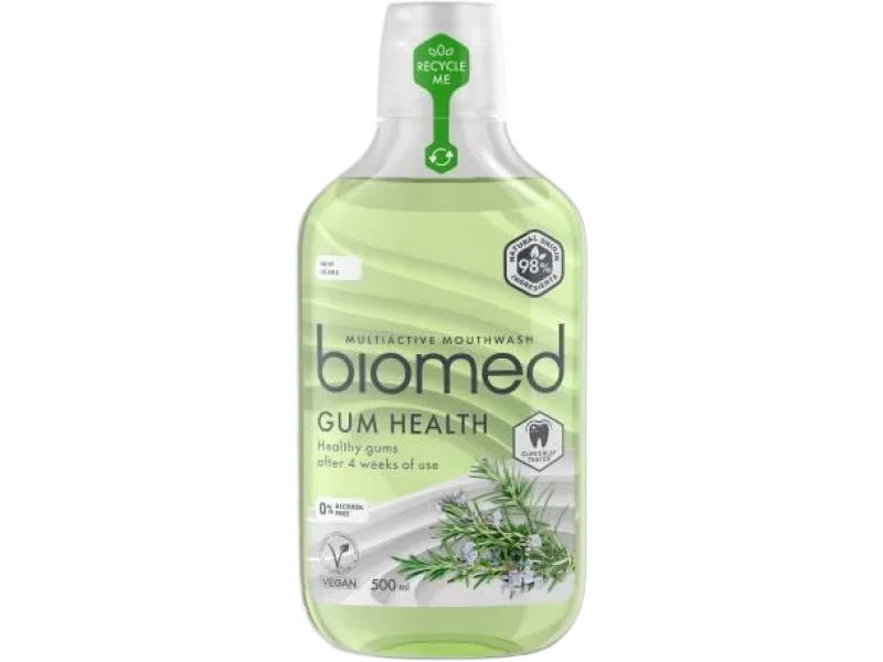 Biomed Gum Health Płyn do płukania jamy ustnej Mięta i zioła, płyn do jamy ustnej
