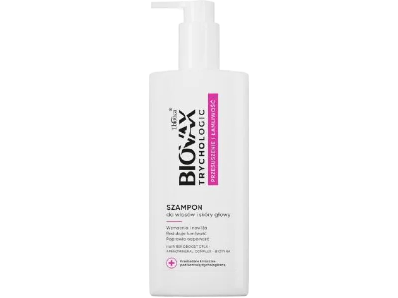 BIOVAX Trychologic Przesuszenie i Łamliwość Szampon do włosów i skóry głowy