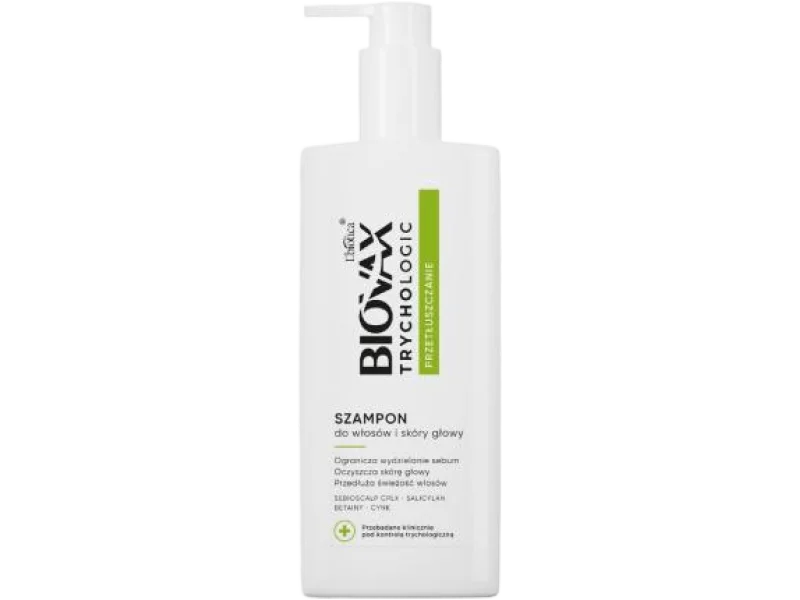 BIOVAX Trychologic Przetłuszczanie – Szampon do włosów i skóry głowy