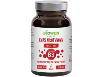 Biowen Kwas nikotynowy Witamina B3, proszek, 16 mg